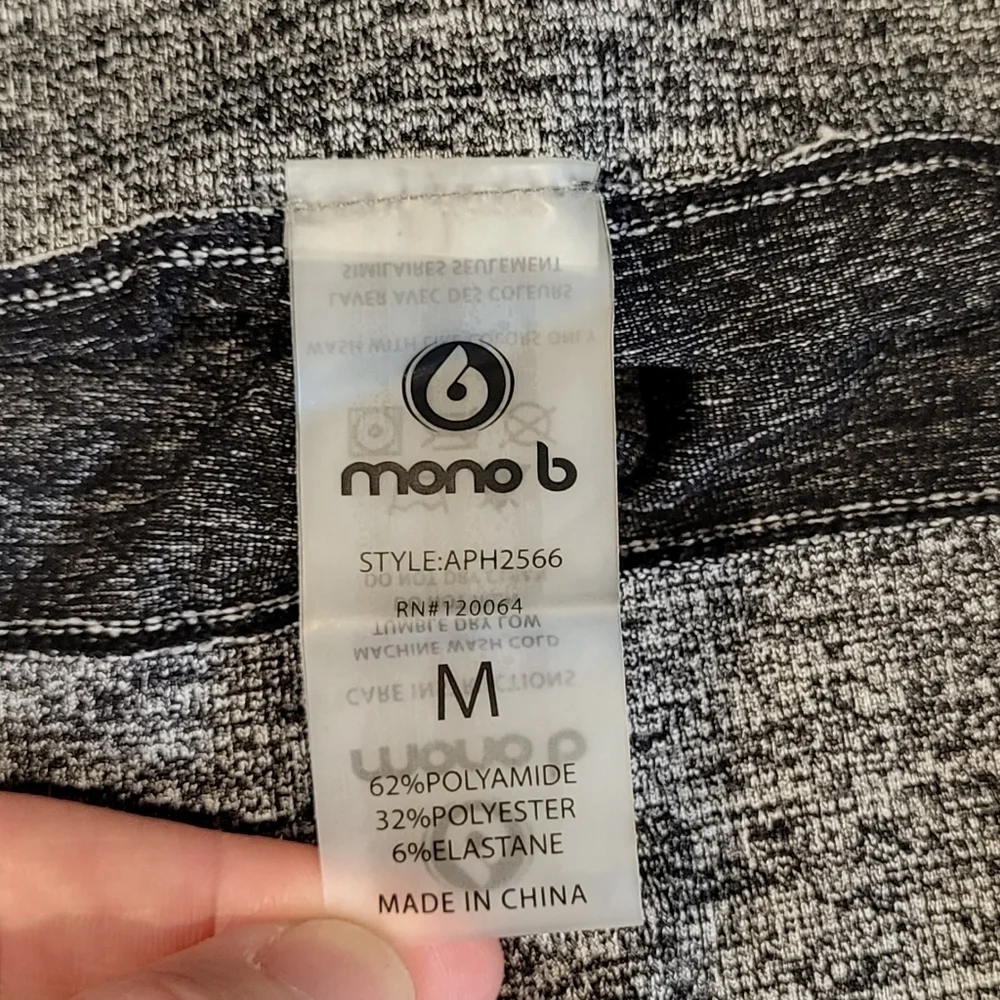 Mono B Gray Compression Leggings - Picture 8 of 8